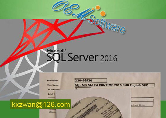 Tem d'exécution véritable de Microsoft Serveur SQL 2016 OPK DST Ed Emb 2016