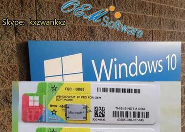 Usine professionnelle de label de secteur de Windows 10 de l'autocollant global DVD de Coa scellée