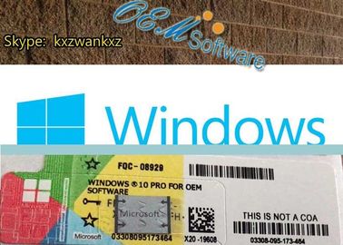 L'autocollant véritable de Coa de 100 % Windows 10, gagnent 10 le label à la maison de la clé X20 de produit