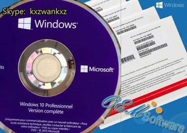 Boîte de Dvd de la victoire 10 en ligne français d'activation de paquet d'OEM de Windows 10 de paquet pro pro