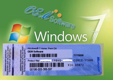 Pro clé originale de produit de PC d'OEM de Windows 7, clé de hausse de la victoire 10 pour le PC et ordinateur portable