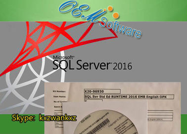 Tem d'exécution véritable de Microsoft Serveur SQL 2016 OPK DST Ed Emb 2016