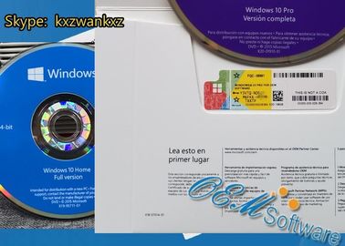 Boîte de Dvd de bit du paquet 64 d'OEM de Windows 10 au détail originaux de permis pro