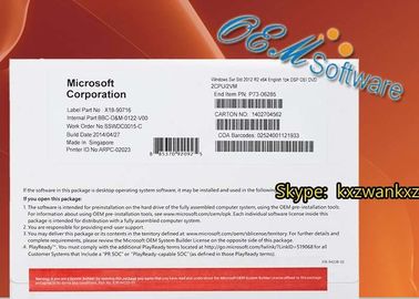 Permis au détail standard de clé de produit de paquet d'OEM de boîte de la clé R2 DVD de Windows Server 2012