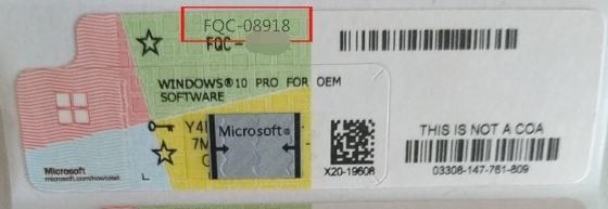 Clé en ligne d'activation d'OEM de la livraison de permis professionnel rapide de Windows 10